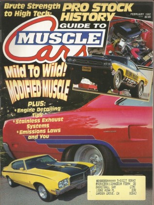 GUIDE TO MUSCLE CARS 1992 FEB - SOX, W30, AMC, R/T